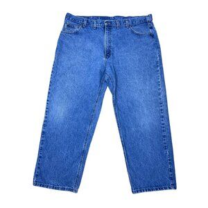 Carhartt Men's Loose Fit Medium Wash Blue Jeans Size 44x30